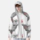thumbnail image 2 of Fotbe Moose Kissing Under Mistletoe Chaqueta con Protección Solar UPF 50+ para Hombre y Mujer, Camisa con Capucha y Bolsillos-Large, 2 of 7