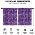 thumbnail image 2 of Blackout Kids Curtains,Purple Paisley Pattern Childrens Insulated Curtains Set Of 2,Bedroom Essentials,Toddler Room Decor 52x63in(132x160cm), 2 of 5