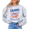 thumbnail image 4 of If Crabby Please Return to the Beach Sweatshirt Funny Coastal Crab Crewneck for Women Kids Family Gray Sweatshirt Adult Large, 4 of 8