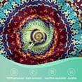 thumbnail image 4 of Mandala 60 inch Round Tablecloth,Boho Abstract Flowers Circle Table Cover Stain Resistance Water Repellent Wrinkle-Free Table Cloth for Home Kitchen Dining Party Patio Indoor Outdoor, 4 of 6