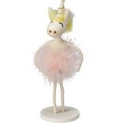 Primitives by Kathy Great for Housewarming, Gift, or Any Bedroom Kitchen or Living Room - Felt Ballerina Unicorn Critter