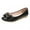 Black, variant on asdoklhq Womens Slip On Shoes Under $15,Women's Fashion Casual Round Toe Butterfly-Knot Shallow Slip On Flat Work Shoes