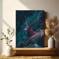 thumbnail image 6 of Majestic Stag Forest Canvas Print, Suitable for Living Room, Bedroom, Office, Dining Room, Hallway Decor, 6 of 8