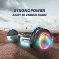 thumbnail image 2 of Newest Bluetooth Hoverboard, Chrome Color Hover Board Led Wheels Self Balancing Scooter with Built-in Speaker for Kids, Teenager, 2 of 8