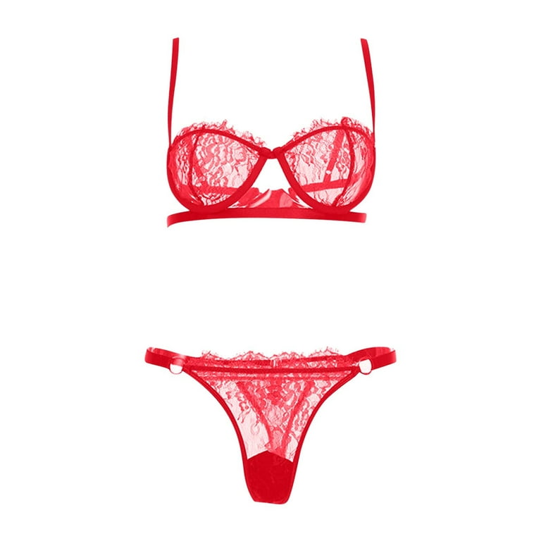 Buy online Red Solid Bras And Panty Set from lingerie for Women by Da  Intimo for ₹489 at 56% off