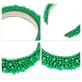thumbnail image 4 of Unique Bargains Pearls Padded Headband Sponge Wide Brim Headband Women Hairband Green, 4 of 7