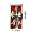 thumbnail image 5 of sdhkgrrt under $5 2Pcs Christmas Door Cover, Christmas Door Cover Curtain 35x71 Inch,Festive Party Door and Wall Decoration,Holiday Season Door Decor,Bow Tie Pattern Christmas Entrance Decor, 5 of 9