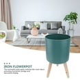 thumbnail image 4 of Clispeed Durable Blue Iron Plant Pot Stand Simple Flower Rack for Indoor Outdoor 1Pc, 4 of 8