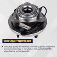 thumbnail image 2 of Front Wheel Bearing and Hub Assembly Fit 2006 2007 2008 2009 2010 Jeep Commander, 2005 2006 2007 2008 2009 2010 Jeep Grand Cherokee Hub Bearing(2 Pack), ABS Sensor, 5 Lug-513234, 2 of 7