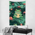 thumbnail image 4 of Creowell Frog Mushrooms Forest Wall Hanging Tapestry 100% Polyester 40x60in, 4 of 6