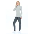thumbnail image 4 of ACTIVE UNIFORMS Women's Long Sleeve Turtle-Neck T-Shirt Under Scrub (Heather Charcoal XX-Large), 4 of 5