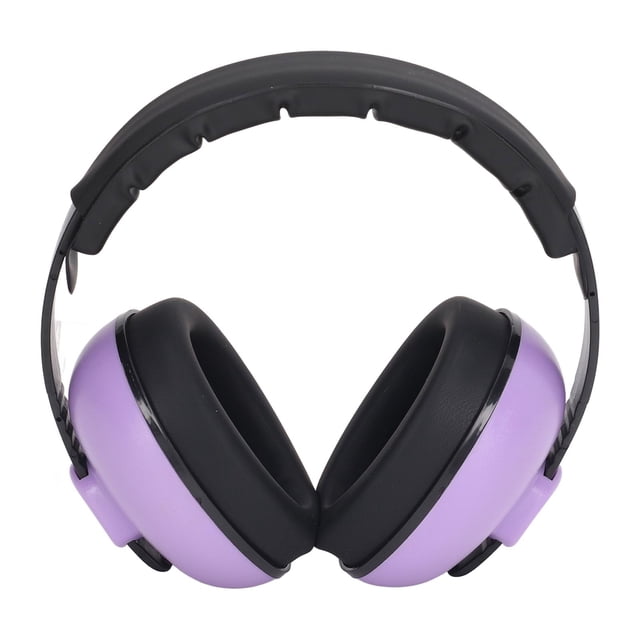 Auriculares Reductores De Ruido NRR 31DB Aislamiento Acústico Protección Auditiva Cómoda Orejera Plegable Púrpura