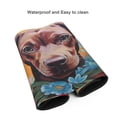 thumbnail image 4 of Hirioo Painted Flower Puppy for Mouse Pad ,Anti-Slip Base, Durable Stitched Edges, Perfect for Gaming, Office, and Home Use,16x35.5in, 4 of 9
