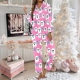 thumbnail image 2 of Halloween Pajamas Women 2 Piece Set Funny Print Long Sleeve Button Sleepwear Soft Long Pants Relaxed Fit Cute Lounge Sets, 2 of 5