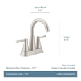 thumbnail image 3 of MOEN Ronan 84022BZG Centerset 2-Handle Bathroom Faucet in Bronzed Gold, 3 of 6