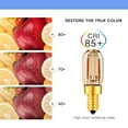 thumbnail image 6 of Ruiandsion E12 LED Bulbs, 12-24V AC/DC 1W 2200K Amber, Dimmable,for Chandelier Night Light Patio String Lights, 10-Pack, 6 of 9