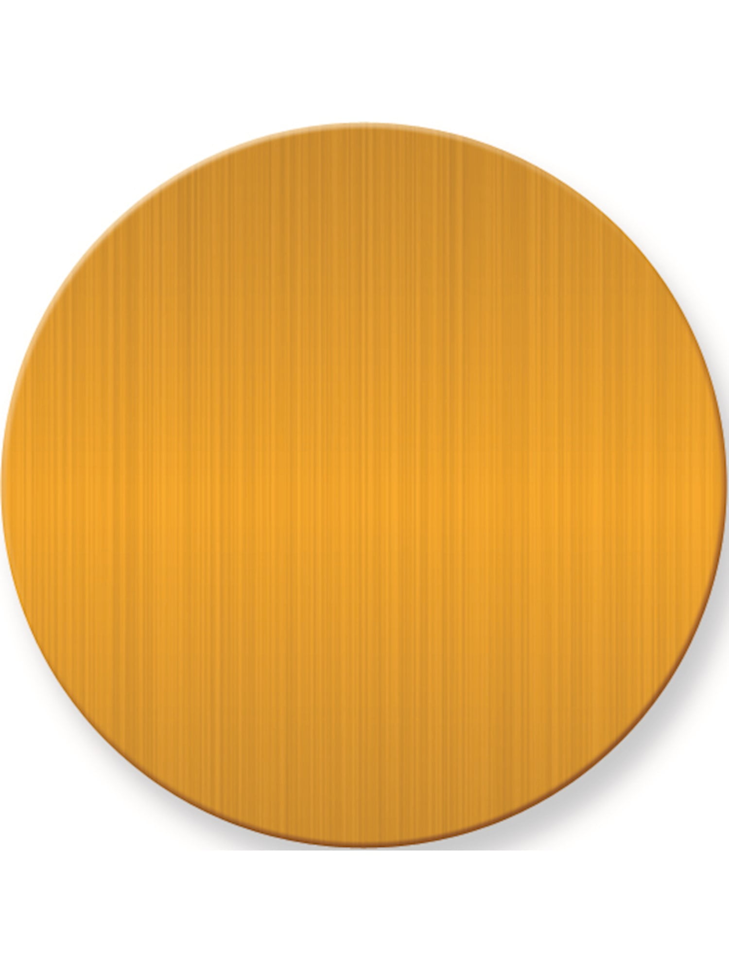 1 3/4 x 1 3/4 Round Satin Brass PlatesSets of 6 (1.75x1.75mm