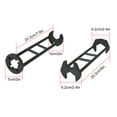 thumbnail image 3 of mtvxesu 2pcs  Multifunctional Sink Wrench Tool, 360° Rotating Socket Head Basin Faucet Wrench, Faucet Tools Under Sink Wrench Faucet Tool for Tight Spaces Kitchen Bathroom Portable Installation Tool, 3 of 13