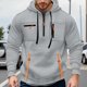 thumbnail image 1 of MHFRRA Sudadera con Capucha y Bolsillo para Hombre, de Color Liso, Forrada, Cómoda y Casual, para Invierno Gris claro, 1 of 5