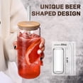 thumbnail image 2 of Juego de tazas de vidrio DWTS, 600 ml, con tapas y pajitas, 4 unidades, 2 of 7