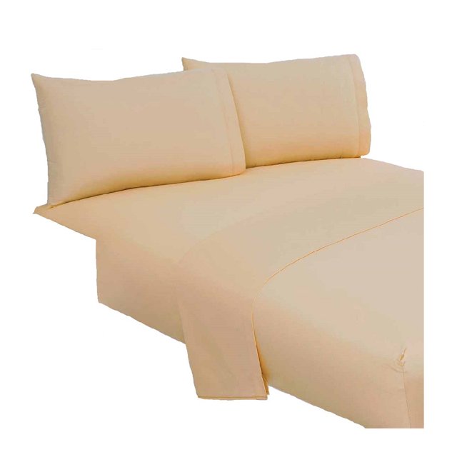 Juego Sábanas Bambú Colchas Concord Cama King Size Ligero Beige