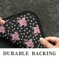 thumbnail image 6 of Black Cartoon Pink Winged Unicorn Pattern Door Rugs,Washable Non Slip Door Mats Indoor,Decorative Door Mats,Entry Mat Indoor for Entrance,Bedroom,Kitchen,Bathroom,30"x17", 6 of 6