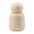 thumbnail image 2 of BLESIYA 6xWooden Peg Dolls Unfinished People Figures Blank Peg Doll for DIY Craft 68mmx40mm 6 Pcs, 2 of 8