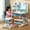 Blue #2, variant on Floseru Kids Desk and Chair Set, Ergonomic Height Adjustable, Study Desk with Bookshelf, Book Stand, Metal Hook and Storage Drawer for Boys Girls,Student Writing Desk for 5-12 Years
