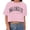 Pink, variant on Women's Fashion Casual Summer Printed Short Sleeve Crop Tee Shirt for Daily Wear Oversized T-shirts Short Sleeve Crewneck Casual Tops