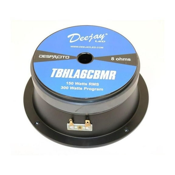 8 Ohm 6-inch sealed back high power midrange