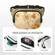 thumbnail image 5 of Fotbe Cangurera Cuadrada con Estampado de Doble Capa, Bolsa de Cintura Ajustable Mini para Hombres y Mujeres, 5 of 9