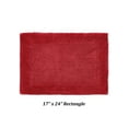thumbnail image 3 of Better Trends 17" x 24" Premium Bathroom Rugs 100% Cotton Soft Reversible Tufted Bath Mat Water Absorbent Bath Rug Ideal for Bathroom Shower and Tub Use (Red) Edge Collection, 3 of 4