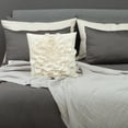 thumbnail image 2 of JWH Handmade 3D Flower Throw Pillow Cover Aesthetic Decorative Floral Accent Pillow Case for Couch Bed Living Room Decor 18x18inch Cream, 2 of 9