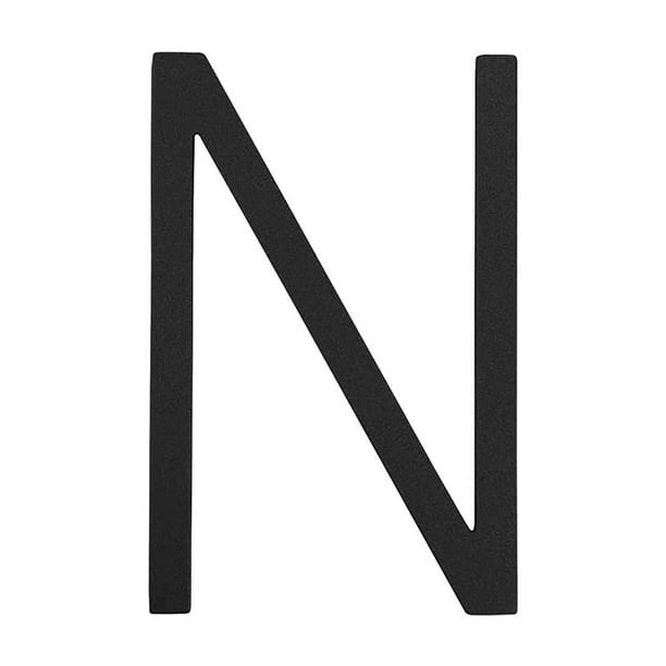 Número de casa de acero inoxidable negro de 3 pulgadas, placa de puerta digital moderna para villa, comunidad, patio, edificio de oficinas, resistente al agua, fácil de instalar, números claros