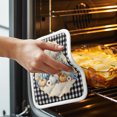 thumbnail image 3 of Thanksgiving Fall Pot Holders for Kitchen Heatproof Potholder, 4 Pack Rustic Orange Blue Pumpkin Black Plaid Hot Pads Multipurpose Oven Pads Terry Cloth Potholders Trivet for Cooking and Baking, 3 of 9
