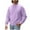 Purple, variant on Crewneck Sweatshirts for Men Moisture Wicking Long Sleeve Pullover Casual Solid Outfits Black 3XL
