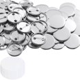 thumbnail image 1 of 100 Juegos de Piezas de Botón de Pin de Insignia de Metal Ronda Insignias Botóns de piezas de Metal Botón Pin Insignia Kit de Suministros, 1 of 4