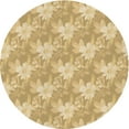 thumbnail image 1 of Ahgly Company Indoor Square Patterned Caramel Brown Area Rugs, 3' Square, 1 of 1