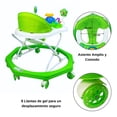 thumbnail image 2 of Andadera para Bebe Musical, 8 Llantas de Gel, Acolchonada, Carrito - Verde, 2 of 7