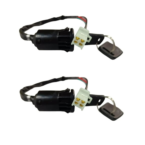 Motorcycle 4 Wires Ignition Switch with wire ignition switch, key start switch, door lock suitable for ATV50cc-250cc off-road motorcycle