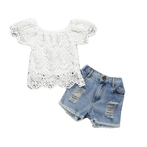 Baby girl white jeans 2025