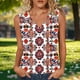 thumbnail image 1 of TaTaai Womens Printed Camisole Top Sleeveless V Neck Strap Design Tshirt Loose Fit Fashion Spring Summer Casual Wear Gift, 1 of 6