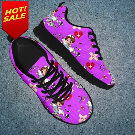 

Dropshipping Comodo Delle Scarpe Della Maglia Del Respiro Delle Scarpe Da Tennis Casuali Adorabili Del Fumetto Dell infermiera D