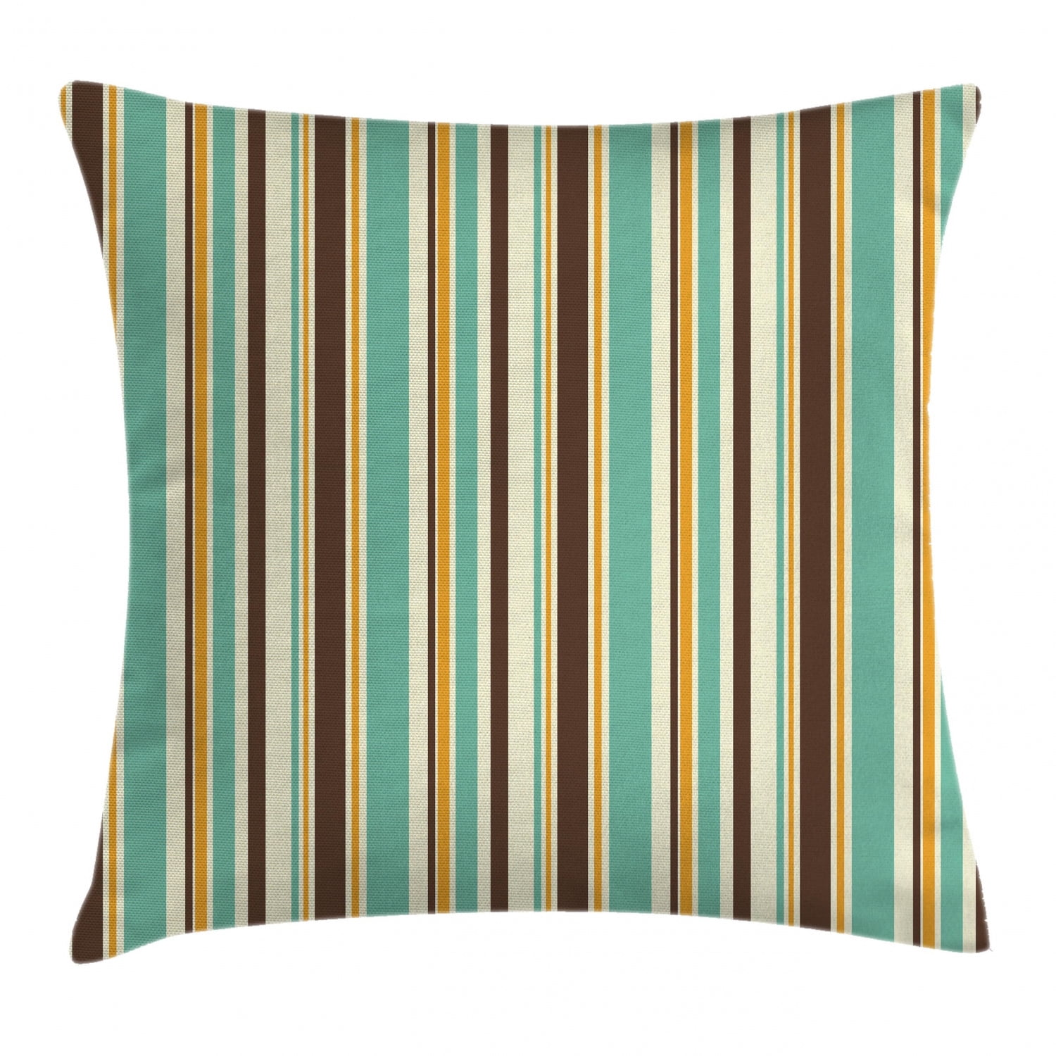 Striped Decor Throw Pillow Cushion Cover, Funk Art Nostalgic Lash
