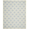 thumbnail image 2 of SAFAVIEH Cambridge Kirsten Geometric Wool Area Rug, Light Blue/Ivory, 11'6" x 16', 2 of 7
