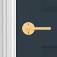 thumbnail image 2 of Baldwin Reserve ENSQUCRR141 Entry Handleset Square Lever and Contemporary Round Rose with 6AL Latch and Dual Strike Bright Nickel Finish, 2 of 7