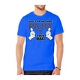 thumbnail image 1 of Mens "Who's An Awesome Papa" Short-Sleeve T-Shirts - Royal - Small, 1 of 1
