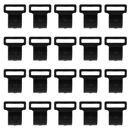 Tineasur Heavy Duty Tent Clips Black Plastic Awning Clamps for Outdoor Camping 30Pcs