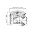 thumbnail image 2 of Muebles Leva Bloqueo Tuerca, 24uds 14.6x11.5mm Junta Conector Bloqueo Tuercas Muebles Conexión Leva Montajes, 2 of 5