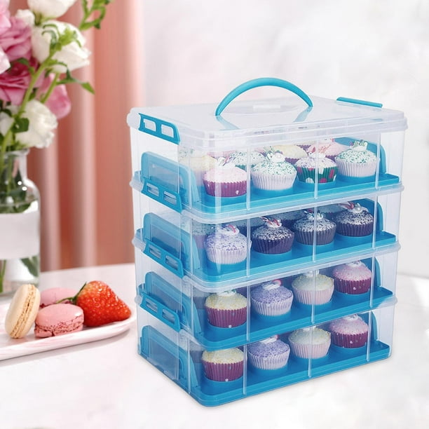 Reusable Cupcake Storage Containers Holder ,Food Transporter Container
